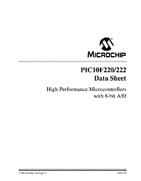 DataSheet PIC10F220 pdf